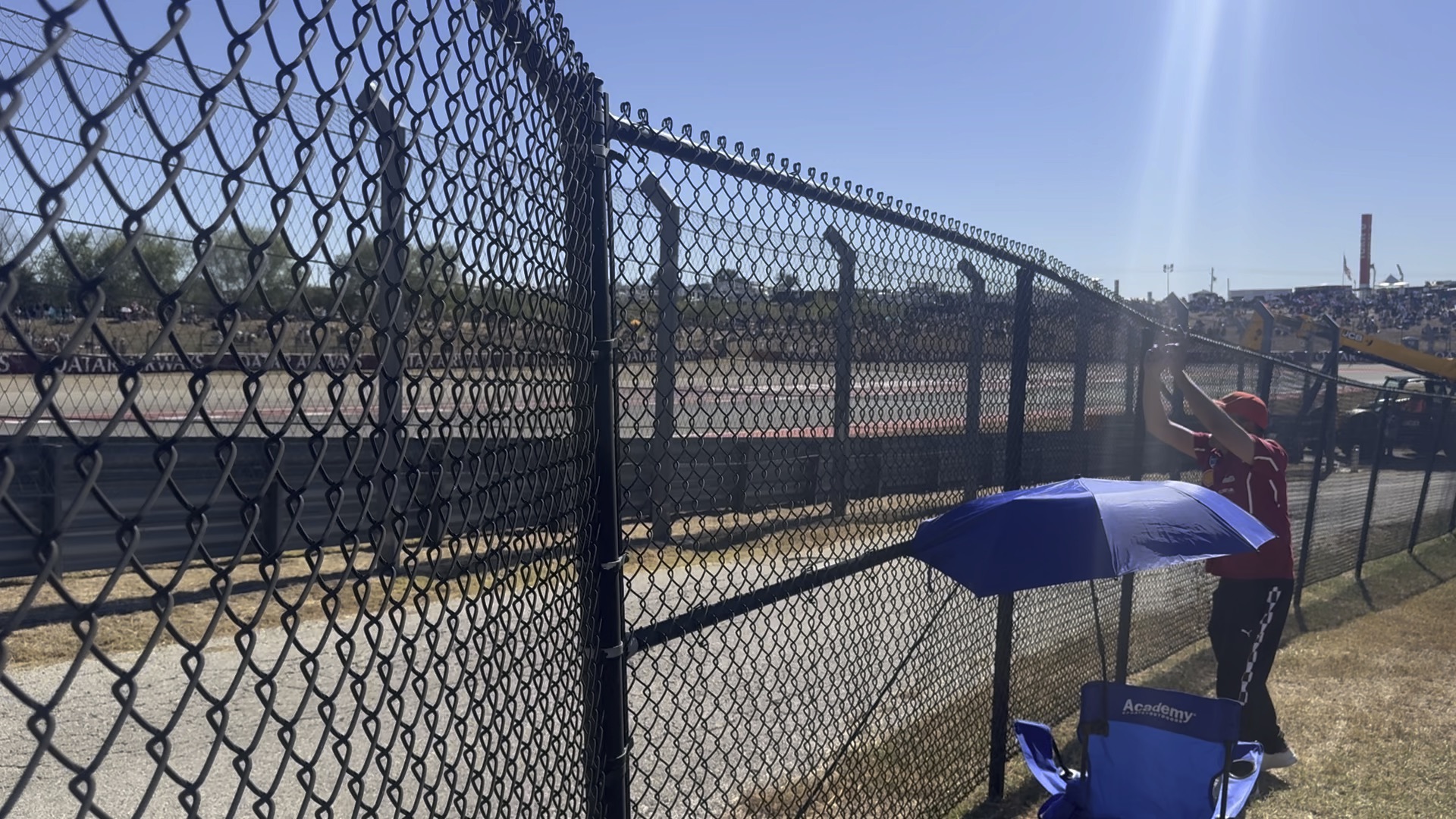 Chain link temporary fence panels on a construction site in Hialeah